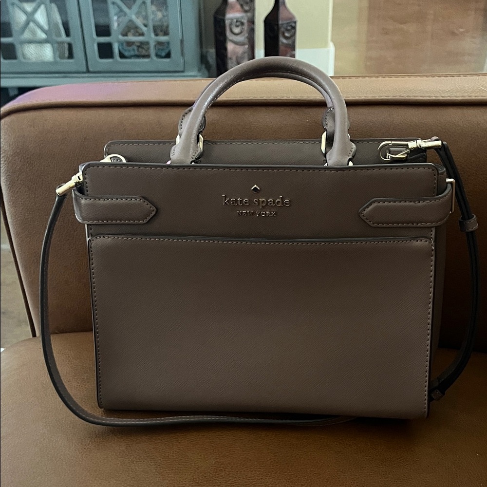 Kate Spade Taupe Satchel Bag